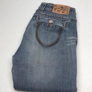 VINTAGE MAURICE SASSON DENIM CAPRIS 6/27x22 🦋